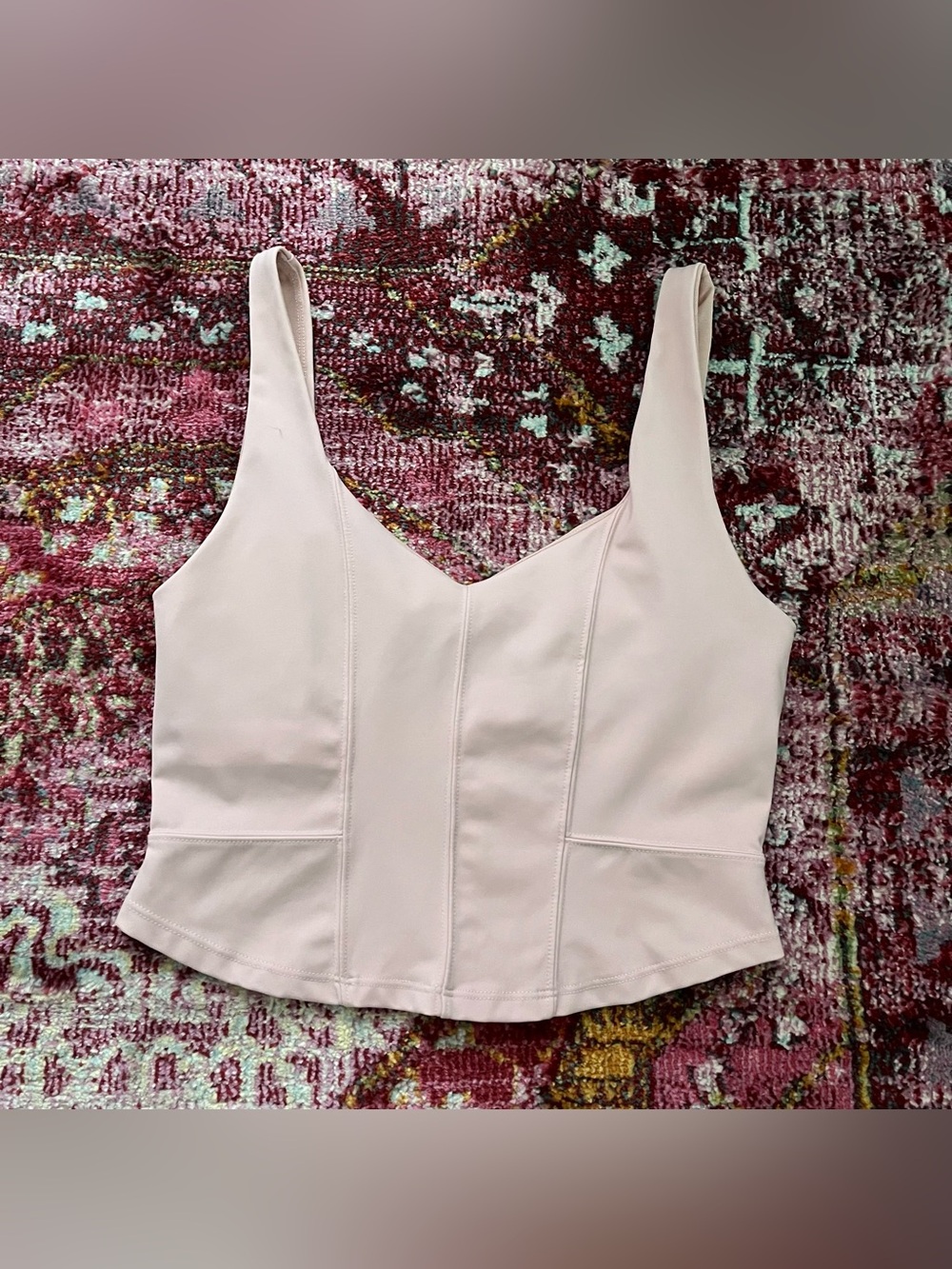 Free People Movement Women’s Blush Pink Cropped Tank Top